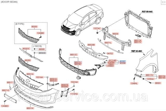 922071W500 Hyundai/Kia