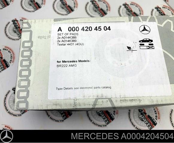 Pastillas de freno traseras MERCEDES A0004204504