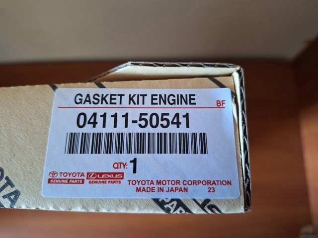 Juego de juntas para motor 0411150541 Toyota