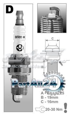 DR15YS9 Brisk Bujía de ignición