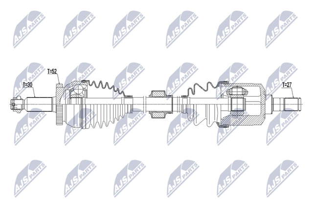 NPW-HY-565 NTY árbol de transmisión delantero izquierdo