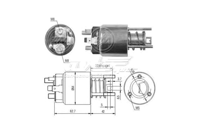 1395 ZM interruptor magnético, estárter