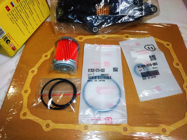 Anillo de sellado del filtro de transmisión automática 913025T0003 Honda