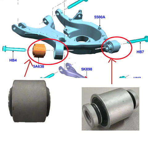 DG9Z5500C Market (OEM) brazo suspension (control trasero inferior izquierdo)