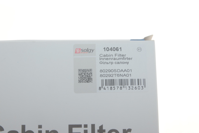 Filtro de cabina Solgy 104061 precio, desde 6,09 EUR