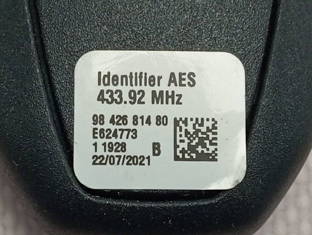 Antena (anillo) de inmovilizador 9809759880 Peugeot/Citroen