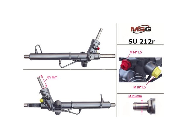 SU212R MSG Rebuilding cremallera de dirección