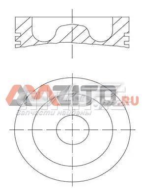 Pistón 061PI00128000 Mahle Original