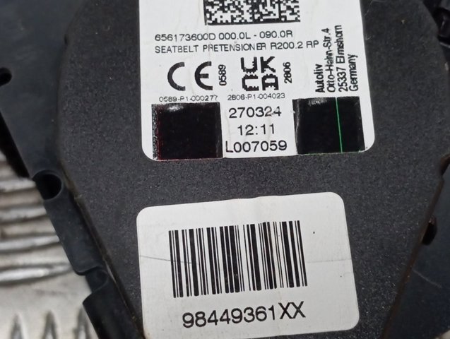 98406908ZD Peugeot/Citroen Airbag de volante