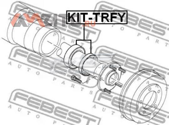 KIT-TRFY Febest cojinete de rueda trasero