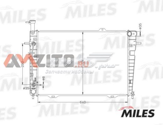 ACRB009 Miles radiador refrigeración del motor