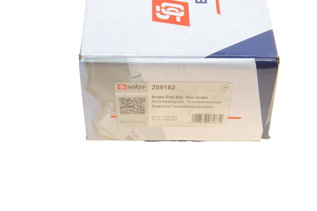 Comprar 209162 Solgy Pastillas delanteras de freno
