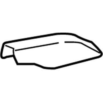 Tapa de guarnición de techo trasera izquierda Toyota Land Cruiser (J200)