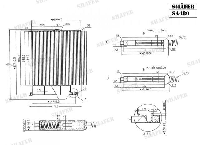 Filtro de cabina Shafer SA480 precio, desde 8,24 EUR