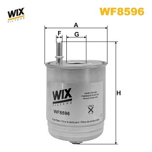 WF8596 WIX filtro combustible