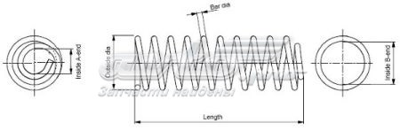Comprar SP2102 Monroe Muelle de eje trasero