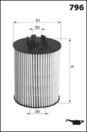 Filtro de aceite MECAFILTER ELH4438