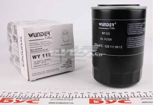 Comprar WY115 Wunder Filtros de aceite