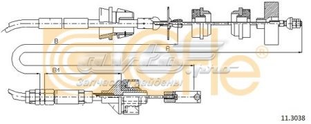 11.3038 Cofle cable de embrague