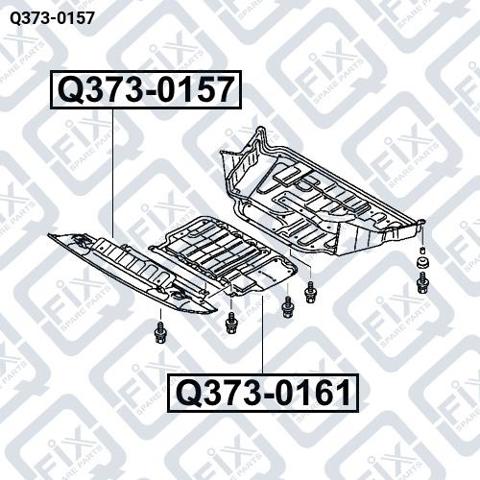 Q373-0157 Q-fix cubierta, parachoques delantero