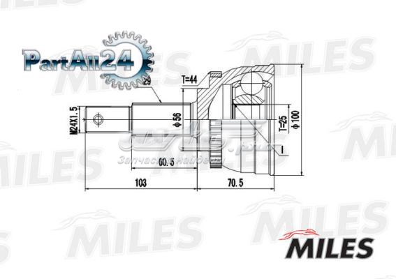 GA20340 Miles junta homocinética exterior delantera