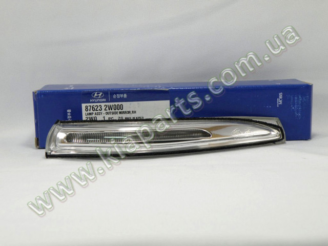 Luz intermitente del espejo retrovisor derecho Hyundai/Kia 876232W000