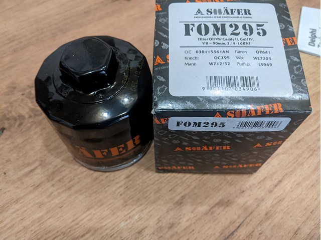 Filtro de aceite Shafer FOM295 precio, desde 4,61 EUR