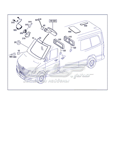 Parabrisas MERCEDES A9066700901