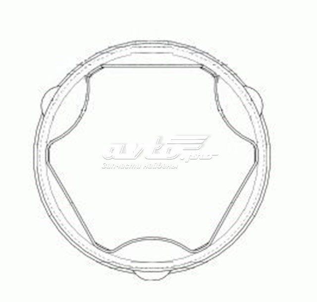 305121 GKN-Spidan Fuelle palier delantero interior