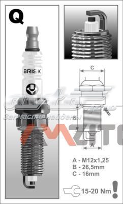 QR15LC1 Brisk bujía de encendido