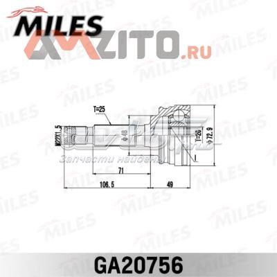 GA20756 Miles junta homocinética exterior delantera