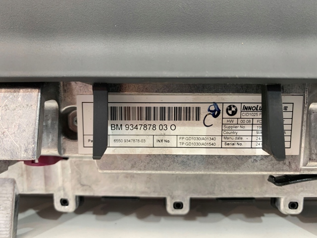 9347878 BMW Pantalla multifuncion