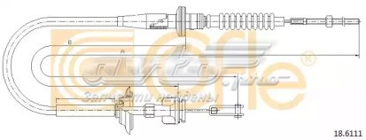 2371086G80 Nissan cable de embrague