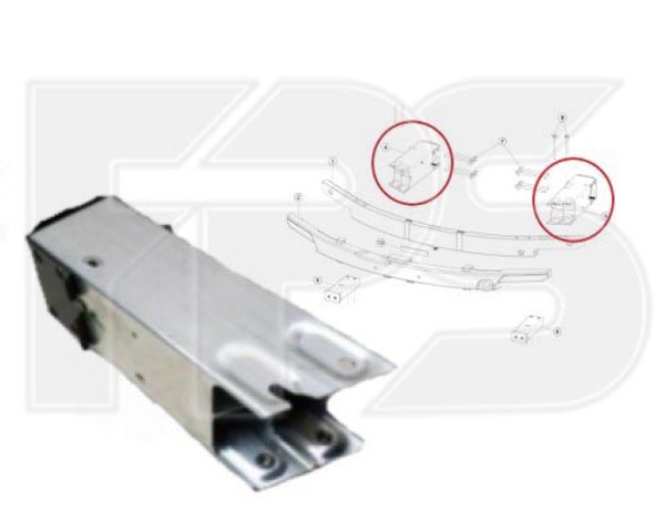 FP 8502 948 FPS larguero delantero derecho