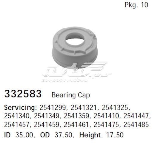 Suspensión, alternador CARGO 332583
