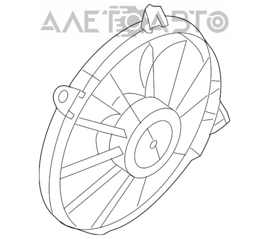 Difusor de radiador, ventilador de refrigeración, condensador del aire acondicionado, completo con motor y rodete Dodge Journey 