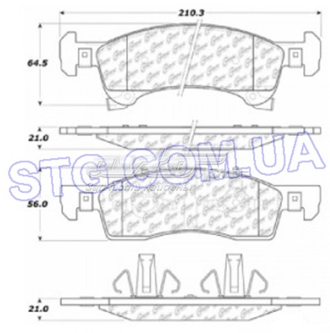 10209340 Centric Parts pastillas de freno delanteras