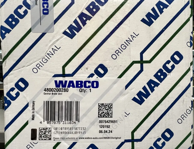 4800200280 Wabco Válvula de freno bajo pedal (camión)
