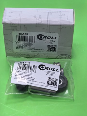 Rodillo inferior derecho de puerta corrediza Roll RKA03 precio, desde 23,96 EUR