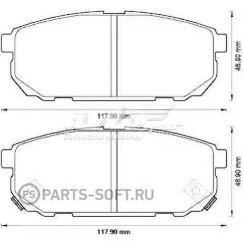 Pastillas de freno traseras BENDIX 572549J