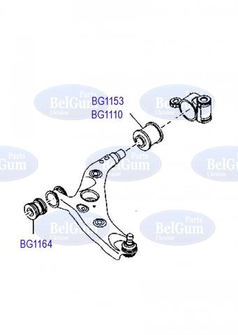Silentblock suspension Belgum BG1164