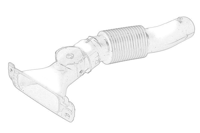 9806604180 Peugeot/Citroen Tubo flexible de aspiración, filtro de aire