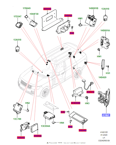 LR071747 Land Rover