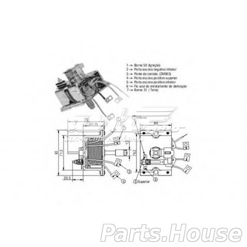 ZM904 ZM interruptor magnético, estárter