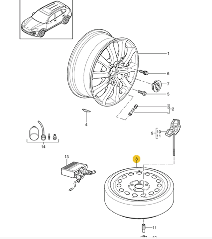 95836205001 Porsche