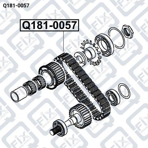 Q181-0057 Q-fix cadena para caja de transferencia