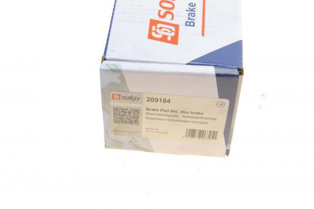 Pastillas traseras de freno Solgy 209184 precio, desde 20,37 EUR