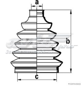 D8551T Autofren fuelle, árbol de transmisión delantero exterior