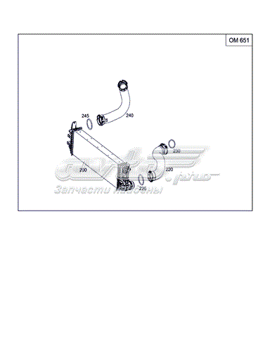 Comprar A4475011301 Mercedes Turbo intercooler
