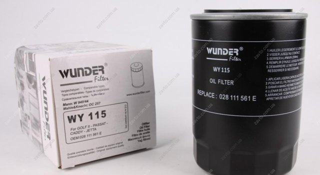 Filtro de aceite motor Wunder WY115